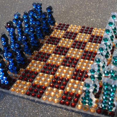 JEU D'ÉCHEC BLING MULTICOLORE